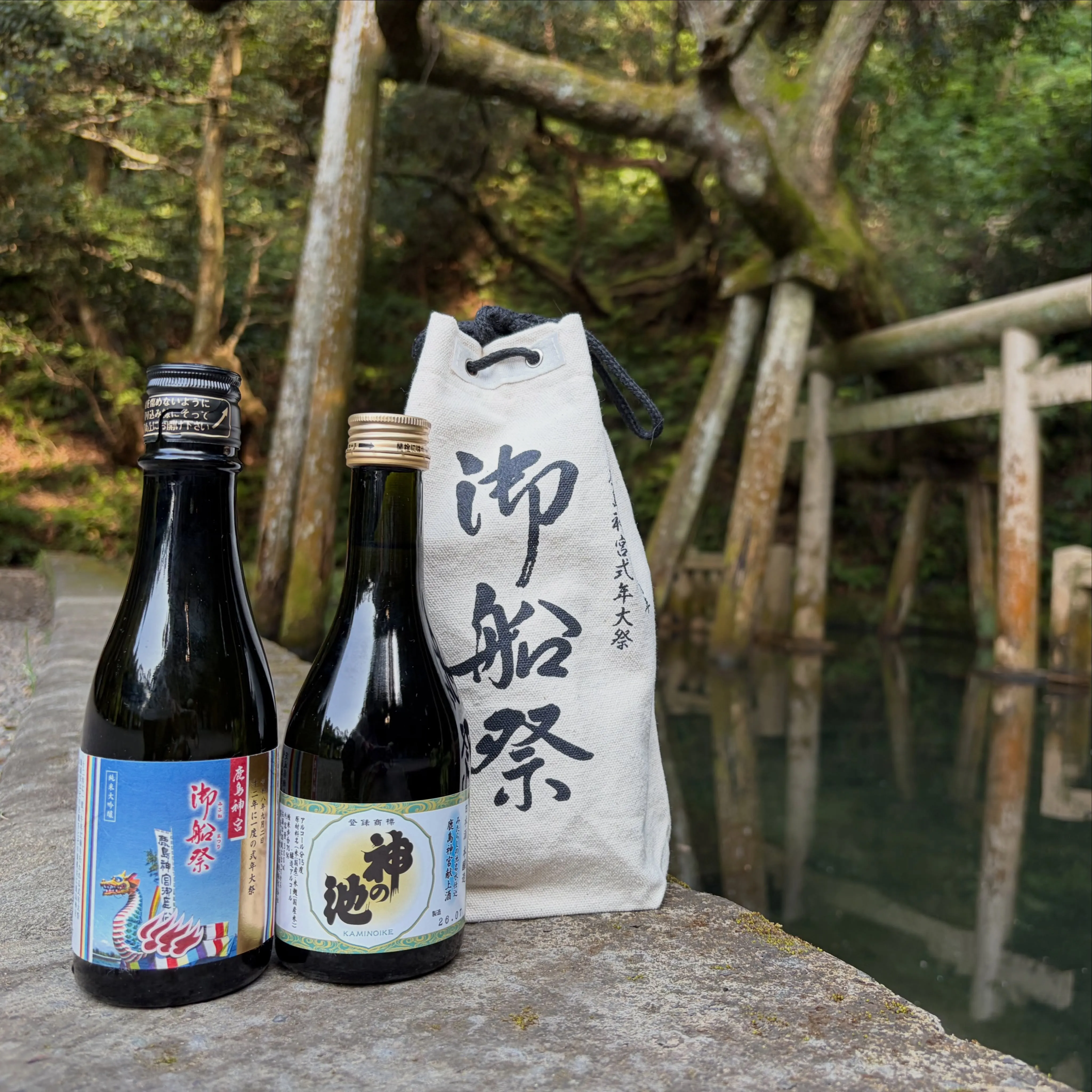 御船祭の一大渡御を終え、鹿島神宮の神様が乗った御神輿が鹿島神...